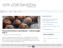 Tablet Screenshot of grydeskeen.dk